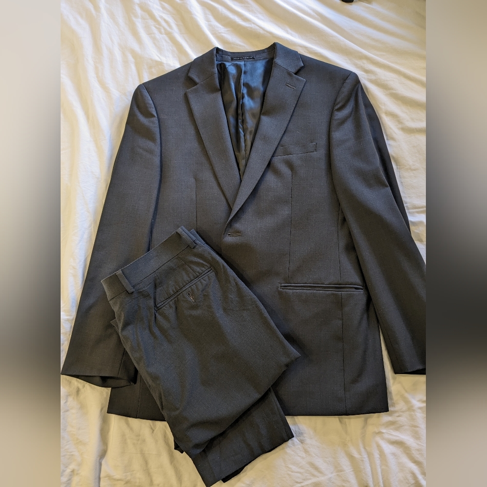 Calvin Klein Men's Two Piece Grey Suit